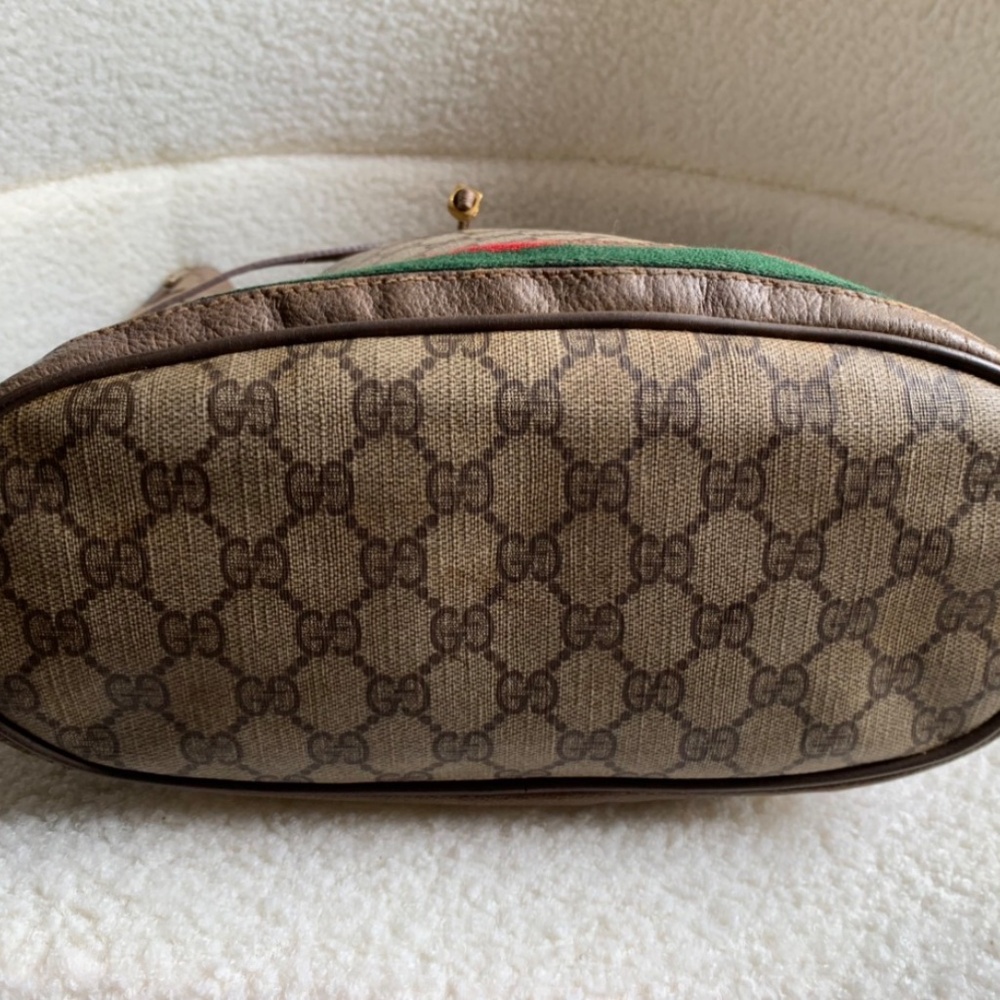 FIRM Authentic Gucci GG Vintage Supreme Ophidia Bucket - Picture 10 of 16